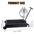 thumbnail image 5 of 25 Gallon Oil Drain Pan with Pump, Oil Drain Tank Foldable 95L Low Profile Oil Drain Pan with Hose, wivel Casters Wheels for Car, SUV, Trucks Oil Draining, 5 of 9