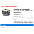 thumbnail image 2 of Suspension Self-Leveling Valve - Compatible with 2016 - 2018 Mercedes-Benz GLE550e 2017, 2 of 2