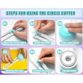 thumbnail image 3 of PEACNNG Circle Cutter, Circle Rotary Cutter for Paper Crafts (Includes 6 Blades), 3 of 5