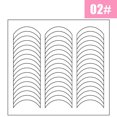 thumbnail image 3 of Tira de manicura francesa blanca, 2 hojas, forma artística de uñas, guías de punta de flecos, pegatina, herramienta de decoración de puntas de línea DIY, 3 of 5