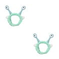 thumbnail image 2 of relayinert Elastic And Easy To Wear Cartoon Headband For Washing Face Practical And Convenient Plush Headband light green 2Set, 2 of 6