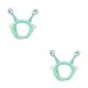 thumbnail image 3 of Diadema de felpa Sonducket Ojos de caracol verde claro 2Conjunto, 3 of 6