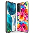 thumbnail image 3 of MUNDAZE Motorola Moto G Stylus 5G 2022 Shockproof Clear Hybrid Protective Phone Case Watercolor Paint Summer Rainbow Flowers Cover, 3 of 5