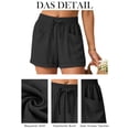 thumbnail image 7 of Womens Shorts 2026 Comfy Summer Drawstring High Waist Cotton Linen Casual Shorts for Women Trendy by Yigetop Black L, 7 of 7