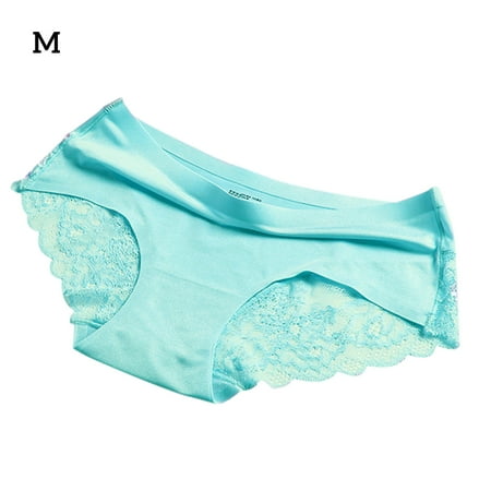 

Dido Women Lace Edge Panty Breathable Elastic Waist Band Girl Moisture Wicking Briefs Underwear