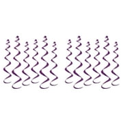 Beistle Twirly Whirlys 12 Piece, Purple