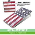 thumbnail image 2 of GoSports LED American Flag Cornhole Set, Regulation Size, Aluminum Frame, 2 of 6