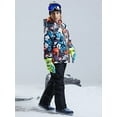 thumbnail image 4 of Hotian Kids Snow Pants Insulate Winter Ski Bibs Salopettes Pants for Girls and Boys with Detachable Braces Black US12, 4 of 7