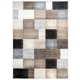 thumbnail image 5 of Modern Area Rug with Patchwork Pattern in Beige Grey Tones, 5 of 5