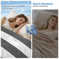 thumbnail image 2 of Grey Stripes Cooling Blanket, Lightweight Breathable Summer Throw Blanket with Double Sided Cold Effect, Simple Gray White Texture Picnic Beach Blankets Bed Sheet for Hot Sleepers 40"x60", 2 of 8