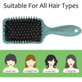 thumbnail image 3 of Qzjjjmy Personalized Name Christmas Gifts Detangling Brush Hair Combs for Kids Girls Women Customized Hairbrush Custom Hair Brush, 3 of 7