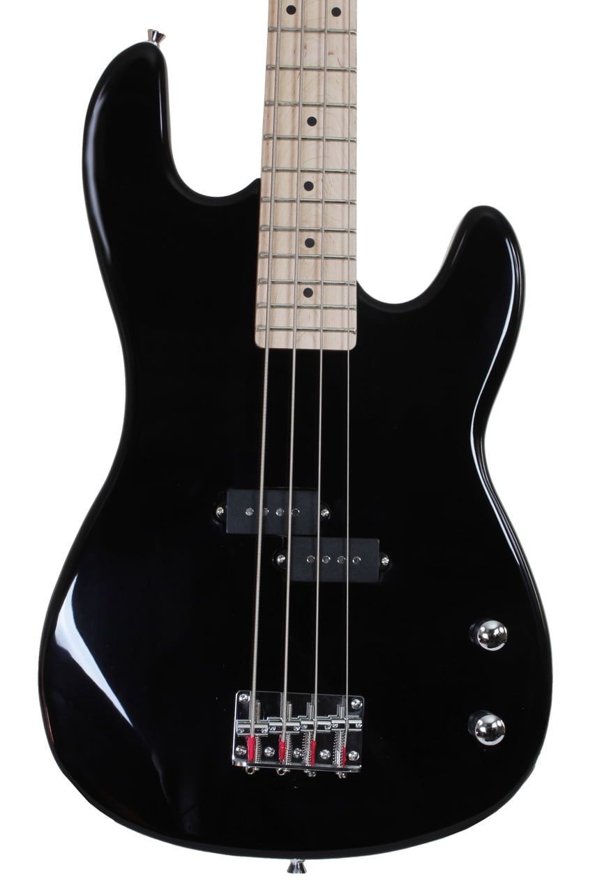 Davison Guitars Electric Bass Guitar Black Full Size With Cord And