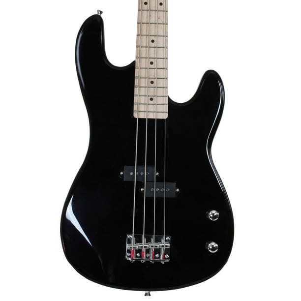 Davison Guitars Electric Bass Guitar Black Full Size With Cord And