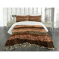 thumbnail image 3 of Ambesonne Vintage Quilted Bedspread Set 3 Pcs, Strikes Pattern, King Size, Multicolor, 3 of 5