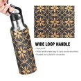 thumbnail image 4 of Yayeee 33oz Insulated Water Bottle Double Wall Stainless Steel with Flip Straw Lid, Classic Floral, 4 of 7
