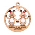 thumbnail image 2 of JHGoosa Christmas Decorations Wooden Small Pendant Christmas Tree Decoration Pendant, 2 of 2