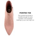 thumbnail image 3 of Journee Collection Womens Mylow Pointed Toe Block Heel Ankle Booties, 3 of 6