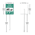 thumbnail image 2 of Eveokoki Please Clean Up After Your Dog Sign with Metal Stake 7 x 21.6 Inches Yard Sign Aluminum ​Garden Signs Outdoor for Lawn Yard Garden Decor, Easy to Install, 2 of 5