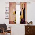 thumbnail image 3 of Cortinas Opacas De Oscurecimiento De La Sala De 2 Paneles, Cortinas De Paisajes Vino Sunnimix Cortina de poliéster, 3 of 8