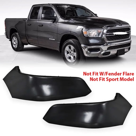 Pair For 2019-2022 Dodge Ram 1500 Front Bumper Filler Panel Left & Right Side