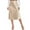 Khaki, variant on Sngxgn Women High Elastic Waist Pleated Skirt Mini Swing A-line Skirts(Black,L)