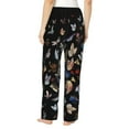 thumbnail image 3 of Disketp Butterfly1 Print Women'S Comfy Pajama Pants Casual Drawstring Palazzo Lounge Wide Leg Pants, 3 of 9