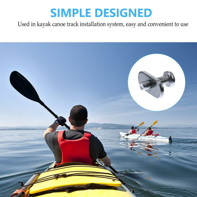 Kayak Rail Track Nuts Boat Accessories Screw Nut Eyelet Tie Down Mount  Screws Set Canoe Square Hooks Attachments 