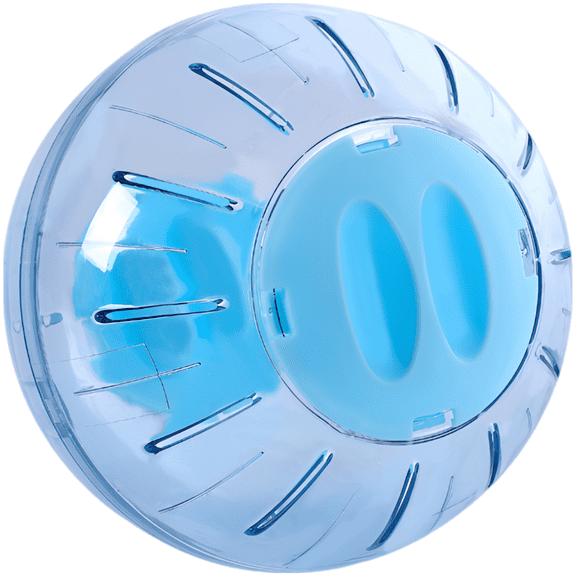 7.9 inch Hamster Running Ball, Transparent Blue Plastic Exercise Toy, 7.9 x 7.9 x 7.9 in Clear Breathable Pet Activity Sphere for Syrian Hamsters, Small Animal Fitness Plaything, Easy Clean Design