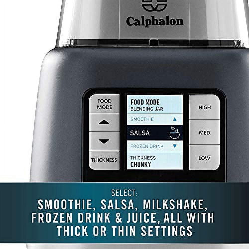 Calphalon Activesense Blender with Blend-N-Go Cup, Dark Stainless Steel