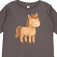 thumbnail image 4 of Inktastic Cute Pony Boys or Girls Long Sleeve Toddler T-Shirt, 4 of 5
