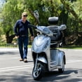 thumbnail image 3 of SKRT Electric Large 3 Wheel Mobility Scooters, Heavy Duty Wheelchair Device, 400 LBS Capacity for Seniors & Adults, Speed Adjust, Remote Key, Assembled In US, Receive Ready to Ride, 3 of 10