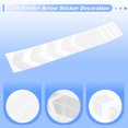 thumbnail image 4 of Unique Bargains Front Fender Arrow Sticker Decoration Motorcycle Warning Reflective Tape Waterproof Pet Reflective Material White 1 Pcs 34 cm x 5.5 cm, 4 of 6