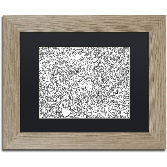 Trademark Fine Art "Smile Often" Canvas Art by Kathy G. Ahrens, Black Matte, Birch Frame