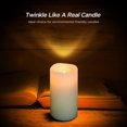 thumbnail image 2 of REJODA-Flameless Candles Battery Operated Candles H 4" 5" 6" 7" 8" 9" Real Wax Pillar Flickering Candles LED Flameless Candles with Remote and Timer Control Set of 9 (Ivory Color), 2 of 4