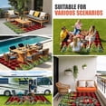 thumbnail image 3 of Christmas Outdoor Rug 6x9 Ft, Non Slip Washable Area Rug, Xmas Tree Berries Red Black Buffalo Plaid Patio Rugs Carpet Runner, Large Floor Mat for Indoor/Outdoor Deck Porch Camping, 3 of 8