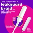 thumbnail image 4 of Tampax Radiant Tampons Multipack, with LeakGuard Braid, Regular/Super/Super Plus, 52 Count, 4 of 13