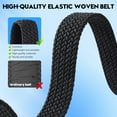 thumbnail image 3 of Mens belts, 2-pack woven golf casual belts, mens elastic band casual jeans gifts., 3 of 7