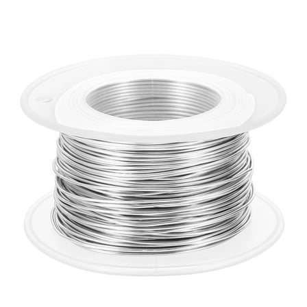 20 Gauge 0.8mm Aluminum Craft Wire, 98.4Ft Metal Wire for Jewelry Making, Silver