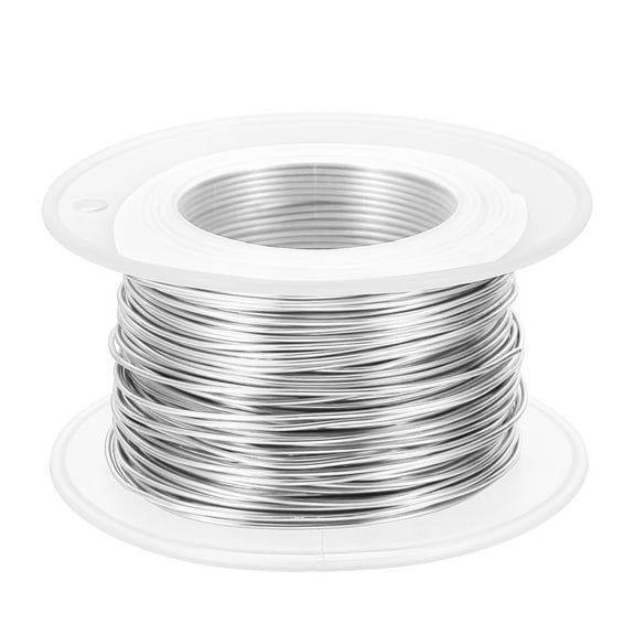20 Gauge 0.8mm Aluminum Craft Wire, 98.4Ft Metal Wire for Jewelry Making, Silver