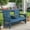 Blue, variant on SERWALL Outdoor Bench for 3-Person with Cup Holder, 58" All-Weather HDPE Patio Bench Supports 660 lbs, Garden Park Bench with High Backrest and Wide Armrest for Patio, Garden, Porch - Blue