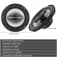thumbnail image 4 of 2pcs 6 Inch 500W Car Coaxial Hifi Auto Music Stereo Full Range Frequency Speaker, 4 of 5
