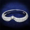 thumbnail image 1 of Women Rhodium 925 Sterling Silver Ring with AAA Grade CZ in Clear - Size 8, 1 of 1