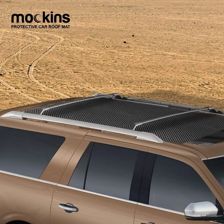 Mockins 37 in. x 55 in. Protective Black Car Roof Mat with Strong