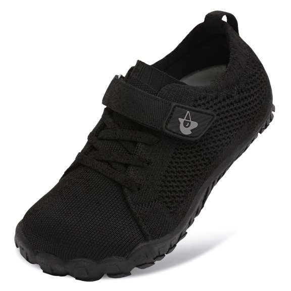 Barerun Kids Boy Girls Shoes Anti Slip Sneakers , Wide Rubber Sole Closed Toe, 12 Little Kid