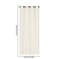 thumbnail image 3 of Dvruxg Rideau Extérieur pour Patio, Rideaux Semi-Transparents Aspect Lin Imperméables Filtrant la Lumière en Voile pour l'Extérieur à Oeillets pour Pergola Balcon Piscine Intérieur, L52 x H84, 3 of 5