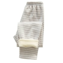 Meresysid Infant Kids Toddler Fall And Winter Padded And Thickened Bottoming Pajama Pants In Small Children Striped Home Fall Pants Dark Gray