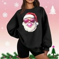 thumbnail image 2 of Tiweut Ugly Women Christmas Sweater - Crewneck Pullover Cotton Sweatshirts Xmas Printed Comfy Sweatshirt,Black,S, 2 of 5