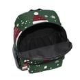 thumbnail image 6 of FORMRS School Backpack with Front Zippered Pocket 12" Student Travel Daypack, Christmas Hats, 6 of 6