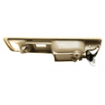 thumbnail image 4 of ACCORD 90-93 FRONT INTERIOR DOOR HANDLE LH, Chrome + Beige, w/ Power Lock, USA Built, Coupe, 4 of 5