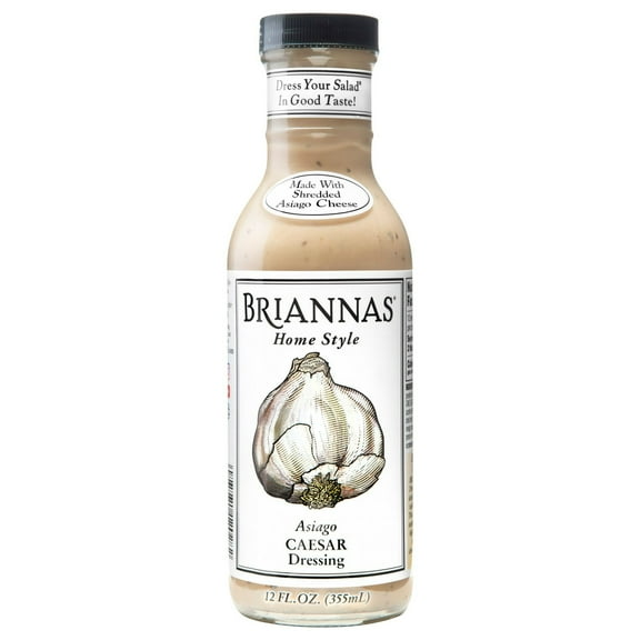 Briannas Home Style Asiago Caesar Dressing, 12 fl oz